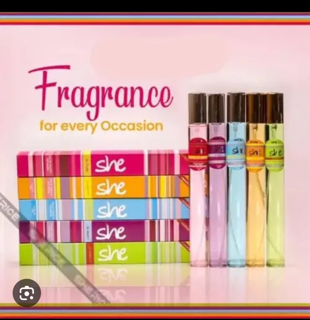 She Fragrance Body Spray Collection